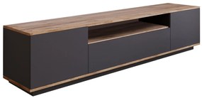 Dizajnový TV stolík Belisario 180 cm antracitový