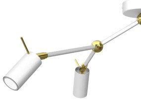 Bodové svietidlo IRIS 3xGU10/MR11/40W/230V biela/zlatá