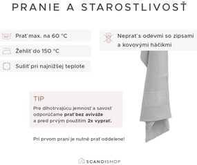 Osuška CARRARA 70x140 cm svetlosivá, 100% bavlna