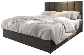 Čalúnená posteľ boxspring KARDI, 160x200, sawana 21 + topper