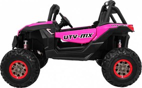 Ramiz Detský kočík SuperStar ružový + pohon 4x4 + diaľkové ovládanie + batožinový priestor + MP3 LED + zámok dverí