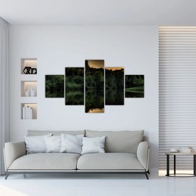 Obraz jazera pri lese (125x70 cm), 40 ďalších rozmerov
