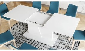 Rozkladací jedálenský stôl NINO biely