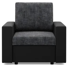 Kreslo LUNA tmavosivé / čierne