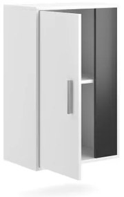 Obývacia stena BRICK biela/čierna