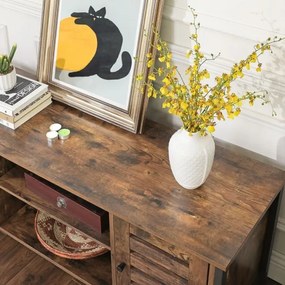 Televízny stolík VOLTAR hnedá/čierna