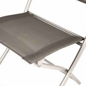 Dekorstudio Balkónový skladací set na malý balkón 2x stolička a stôl - béžový