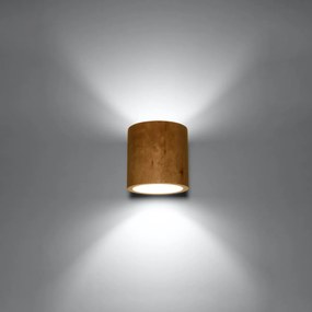 Sollux Lighting Nástenné svietidlo ORBIS prírodné drevo