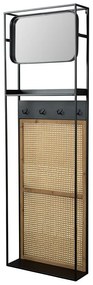 Nástenné zrkadlo s poličkou a vešiakom 53x165 cm Langres – Dutchbone
