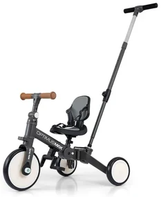 Detská trojkolka Optimus Max 5v1 tmavosivá