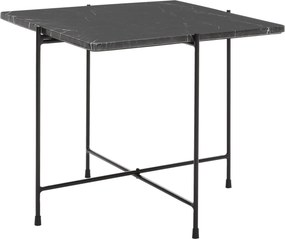 XXXLutz KONFERENČNÝ STOLÍK, čierna, kov, kameň, 50/50/45 cm Livetastic - Stolíky do obývačky - 001395002201
