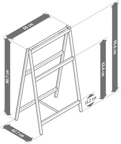 Stojan na uteráky z masívneho dreva