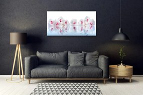 Obraz na skle Kvety rastlina príroda umenie 140x70 cm