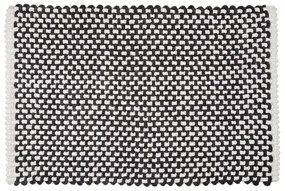 Čiern-obiela textilná kúpeľňová predložka 50x80 cm Covelo – Wenko