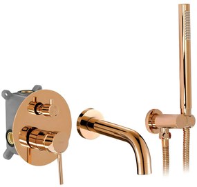 Rea Lungo, podomietková vaňová batéria + Box, medená lesklá, REA-B7996