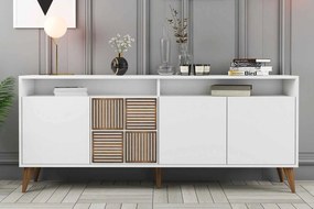 Dizajnová komoda Cadelaria 180 cm biela