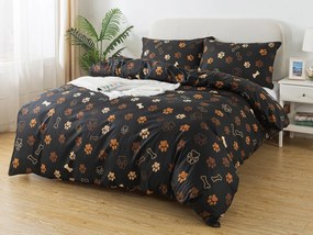 XPOSE® Bavlnené Renforcé obliečky LABKY - čierne