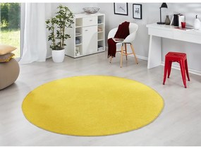 Žltý okrúhly koberec ø 133 cm Fancy – Hanse Home