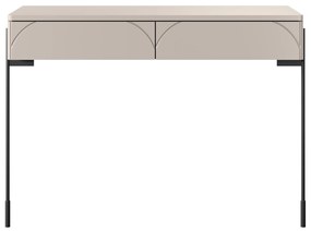 Toaletný stolík Sonatia 100 cm s dvoma zásuvkami - kašmír