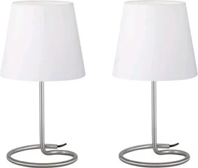 Stolná lampička - set 2 ks Twin, biela%