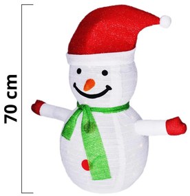 Brilagi - LED Vianočná vonkajšia dekorácia 40xLED/3xAA IP44 snehuliak 1V241-OEM1