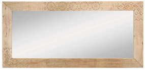 furniture-nabytek.cz - Masívne kúpeľňové zrkadlo Laos z mangového dreva, lakované, prírodné – 147×70 cm