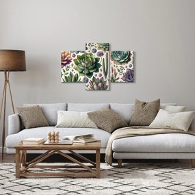 Obraz - Sukulenty (90x60 cm)