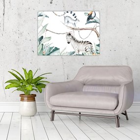 Obraz - Exotické zvieratká (70x50 cm)
