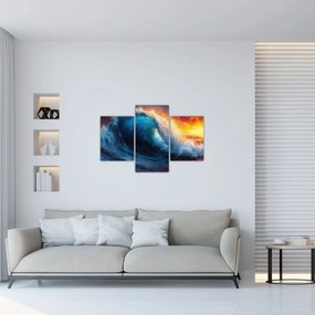 Obraz - Vlna v západu slnka (90x60 cm)