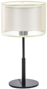 RABALUX Moderná stolná lampa ANETA, 1xE27, 40W, čierna, béžová