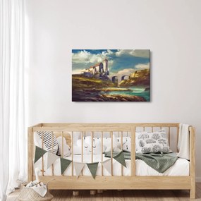 Obraz - Stredoveký hrad (90x60 cm)