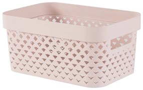Svetloružový plastový úložný box 26x17,5x12 cm Pure – Curver