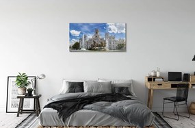 Sklenený obraz Spain Fountain Palace Madrid 120x60 cm