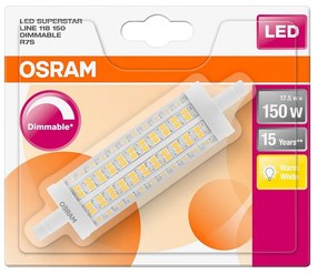 Osram LED Stmievateľná žiarovka R7s/17,5W/230V 2700K - Osram 118 mm P224529