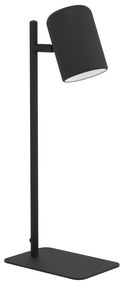 EGLO Stolová industriálna LED lampa CEPPINO, 1xGU10, 4,5 W, teplá biela, čierna