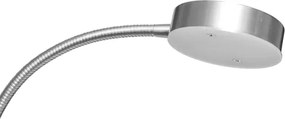 LED stmievateľná stojacia lampa NORA LED/25W/230V 2200/3000/4000K + LED/5W 3000K chróm + DO