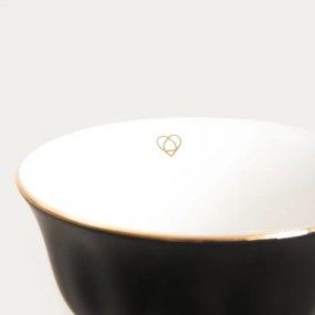 Šálka BARIK s podšálkou, čierna 750472 150 ml