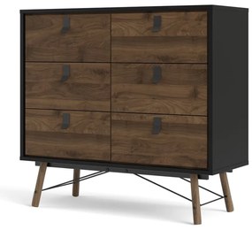 Tmavohnedá komoda Tvilum Ry, 102 x 95 cm