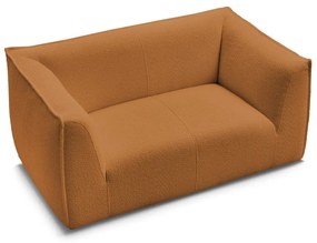 Pohovka z textílie buklé v horčicovej farbe 170 cm Giorgia – Bobochic Paris