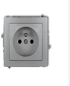 DGP-1Z Zásuvka jednoduchá s uzmenením grafitová