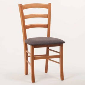 Stima stolička PAYSANE s čalúneným sedákom Vyberte odtieň ->: Jelša, Vyberte látku ->: LUX Antracit 6