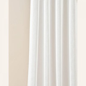 Biela záclona Sensia so zavesením na priechodky 140 x 260 cm