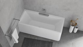Polysan Polysan, CASCATA L MONOLITH obdĺžniková vaňa 180x80x60cm, kaskáda nerez, 73836ML.100