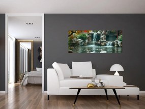 Obraz - Ázijské jazierko (120x50 cm)