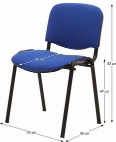 Konferenčná stolička Iso New - modrá