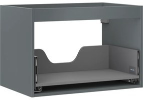 Mexen Box-A, závesná skrinka 70 cm, 1 zásuvka, grafitová matná, 91AX0-0700-470-1-66