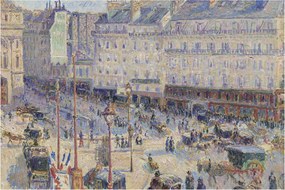 Obraz - Camille Pissarro, The Place du Havre, reprodukcia (90x60 cm)