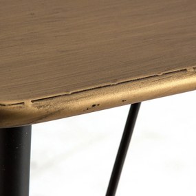 Pracovný stôl keren 120 x 60 cm medený MUZZA