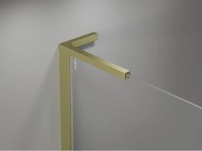 Mexen Mist-H L Duo, 2-krídlový sprchový kút 80 x 110 cm, číre sklo, zlatý matný profil, 8A5L-080L-110P-55-00