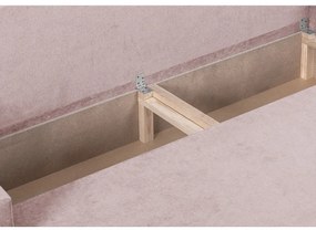 Rozkládací pohovka DELLA Růžová